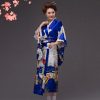 Long Traditional Japanese-themed Cloudy Women's Kimono