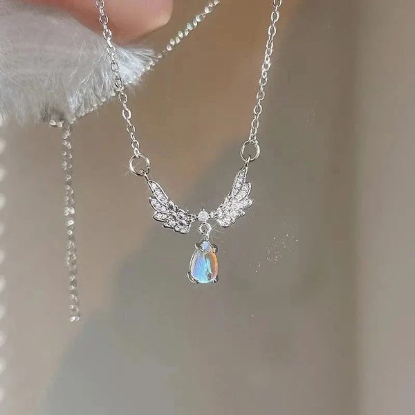 Fearless Angel Wings Pendant Necklace