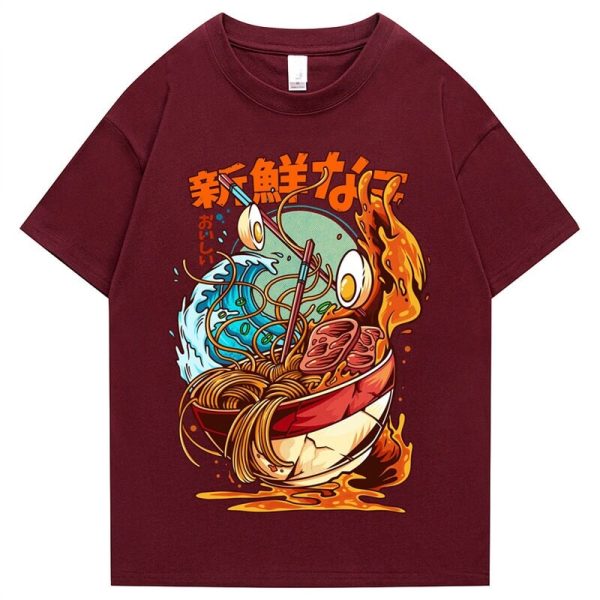 Flaming Hot Wagyu Ramen Unisex Cotton Tee