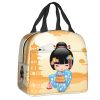 Four Seasons Furisode Kimono Girl Lunch Bag