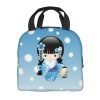 Four Seasons Furisode Kimono Girl Lunch Bag