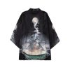 Fox Cranes Dragon Japanese Women Kimono Robe Cardigan