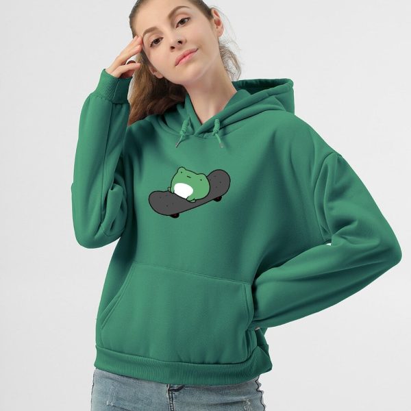 Frog on Skateboard Unisex Hoodies - Limited Stock