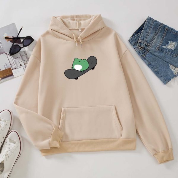 Frog on Skateboard Unisex Hoodies - Limited Stock
