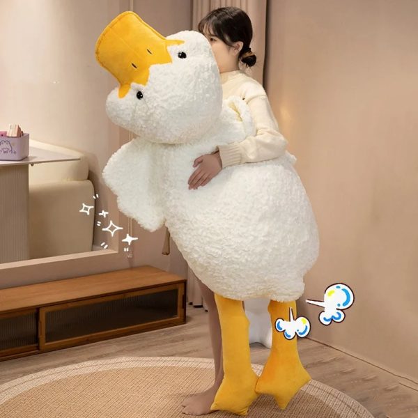 Molly the Giant Fluffy White Duck Plushie