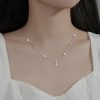 Golden Blossom Zircon Necklace Chain