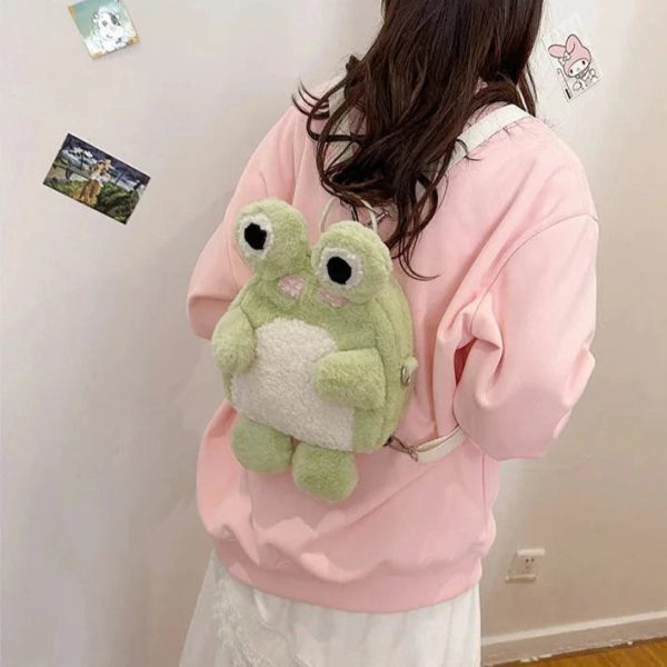Green Froggy Plush Backpack