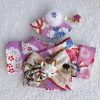 Handmade Labubu Japanese Kitsune Kimono Fan Outfit