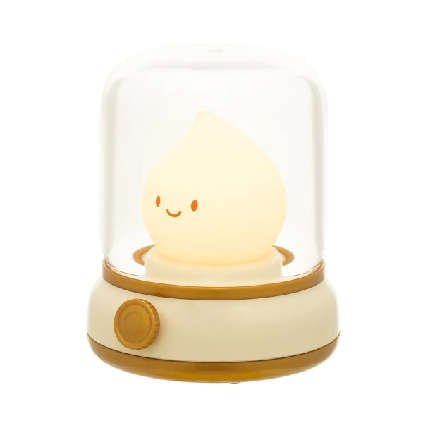 Happy Glowing Candle Flame LED Night Light