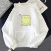 Happy Green Blushing Frog Unisex Hoodie