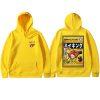 Harajuku Japanese Fish Konnichiwa Poster Unisex Hoodie