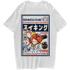 Harajuku Japanese Fish Konnichiwa Poster Unisex Tee