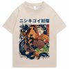 Harajuku Samurai Cat Koi Fish Unisex Tee