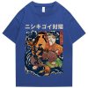 Harajuku Samurai Cat Koi Fish Unisex Tee
