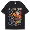Harajuku Samurai Cat Koi Fish Unisex Tee
