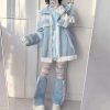 Harajuku Y2k Wintercore Zipper Ruffle Women's Jacket