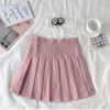 High Waist Cute Simple Pleated Short Light Skirt
