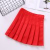 High Waist Cute Simple Pleated Short Light Skirt