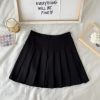 High Waist Cute Simple Pleated Short Light Skirt