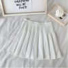 High Waist Cute Simple Pleated Short Light Skirt