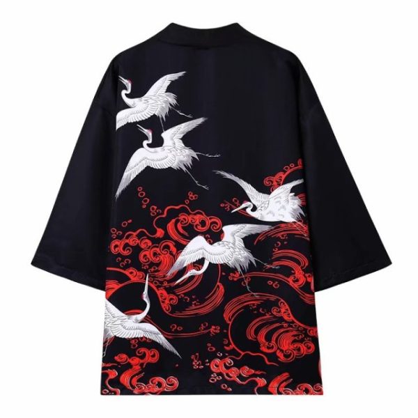 Japanese Art Fancy Kimono Cardigan Robe Short