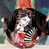 Japanese Art Fancy Kimono Cardigan Robe Short