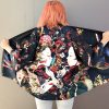 Japanese Art Fancy Kimono Cardigan Robe Short