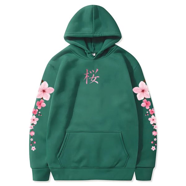 Japanese Cherry Sakura Hoodies Long Sleeve