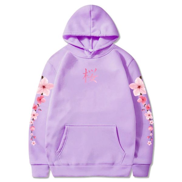 Japanese Cherry Sakura Hoodies Long Sleeve