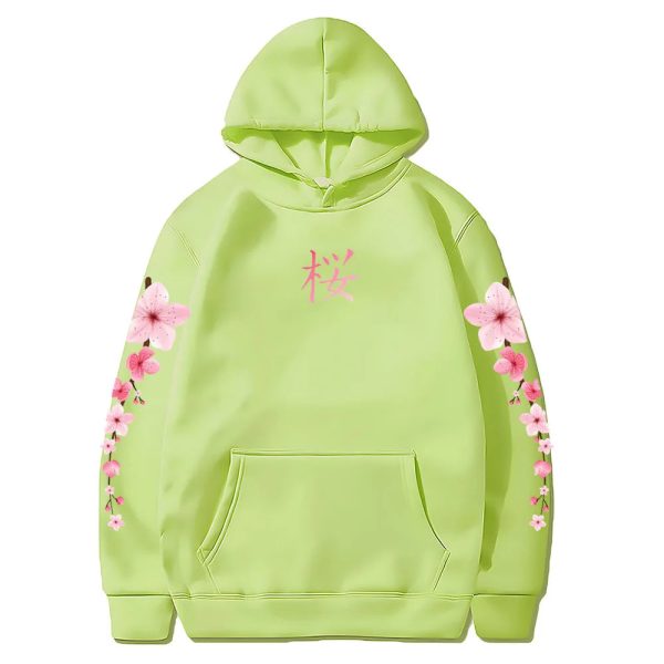 Japanese Cherry Sakura Hoodies Long Sleeve