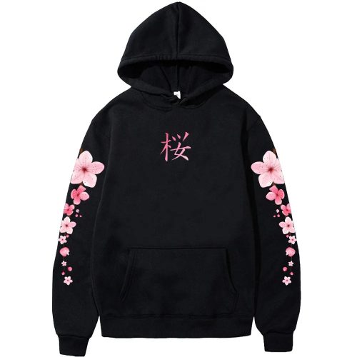 Japanese Cherry Sakura Hoodies Long Sleeve