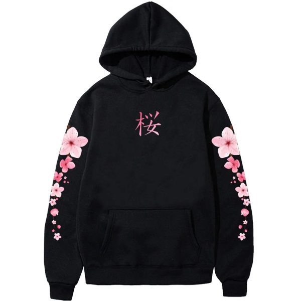 Japanese Cherry Sakura Hoodies Long Sleeve