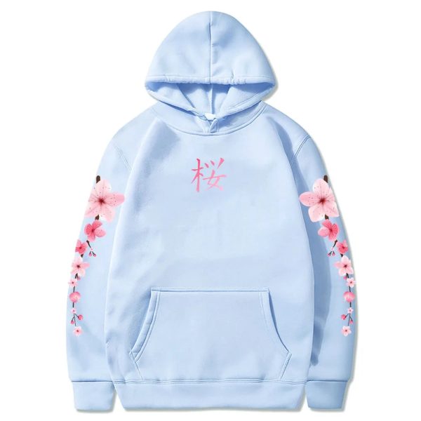 Japanese Cherry Sakura Hoodies Long Sleeve