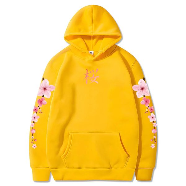Japanese Cherry Sakura Hoodies Long Sleeve