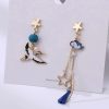 Celestial Japanese Crane Fan Earrings