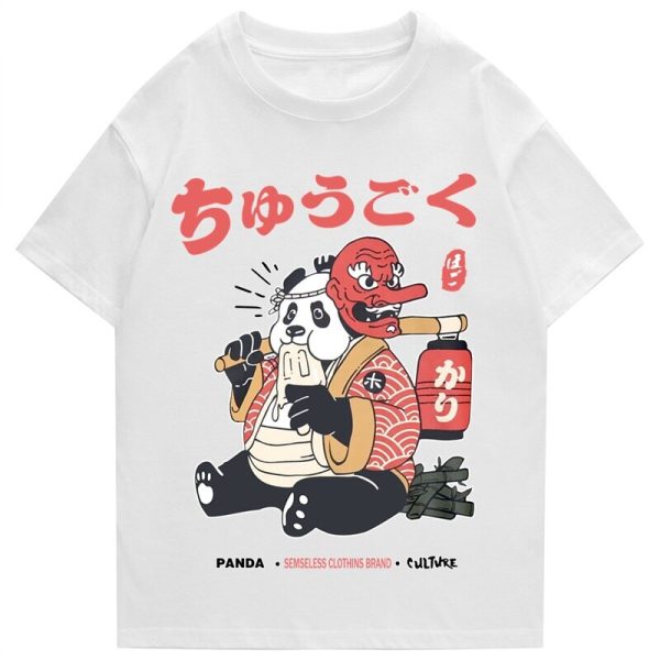 Japanese Fat Samurai Panda Unisex Tee