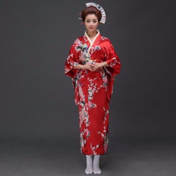 Japanese Floral Long Kimono