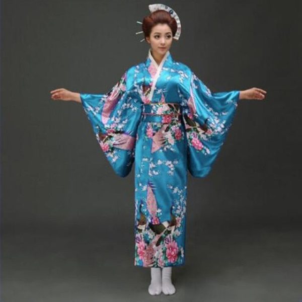 Japanese Floral Long Kimono