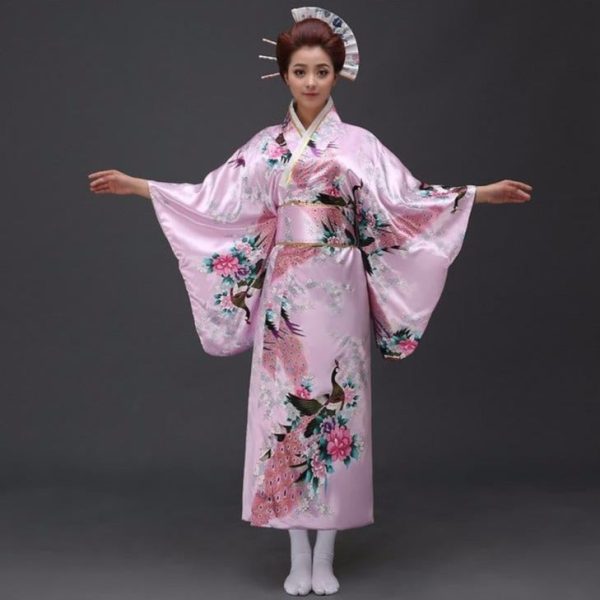 Japanese Floral Long Kimono