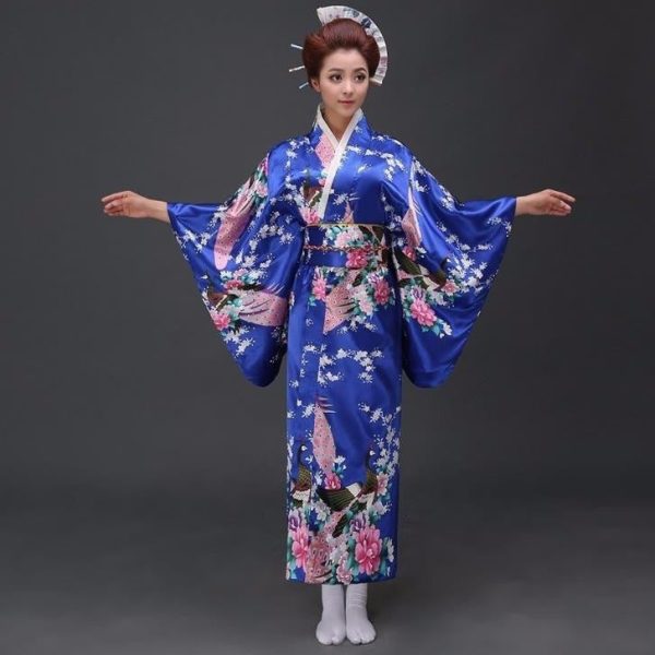 Japanese Floral Long Kimono
