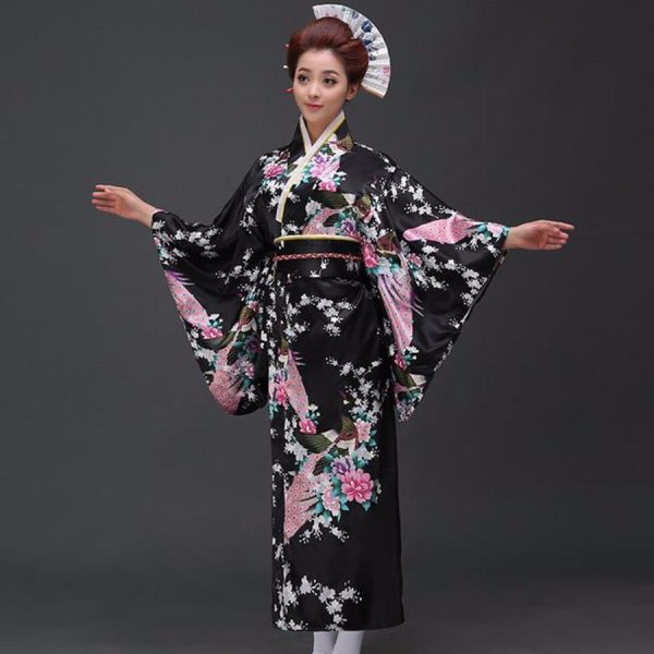 Japanese Floral Long Kimono