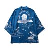 Japanese Great Wave off Kanagawa Dragons Kois Kimono