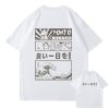 Japanese Kanji Wave Masks Lucky Cat Cotton Tee Set 1