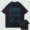 Japanese Kanji Wave Masks Lucky Cat Cotton Tee Set 2