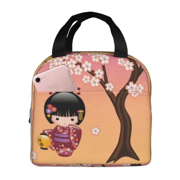 Japanese Kokeshi Doll Lunch Bag