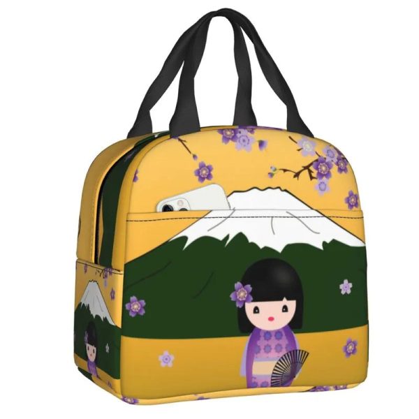 Japanese Kokeshi Doll Lunch Bag