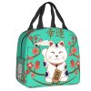 Japanese Lucky Cat Lunch Bag