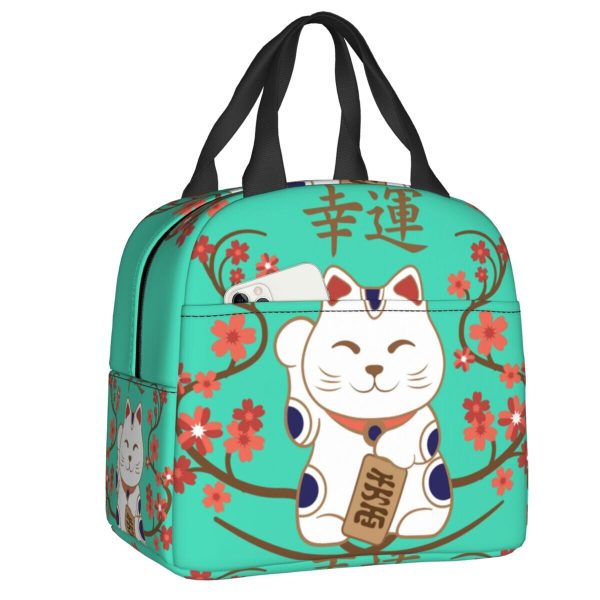 Japanese Lucky Cat Lunch Bag
