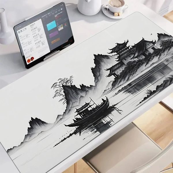 Japanese Pagoda Traditional Ink Mouse Pad