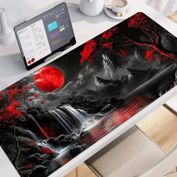 Japanese Pagoda Traditional Ink Mouse Pad